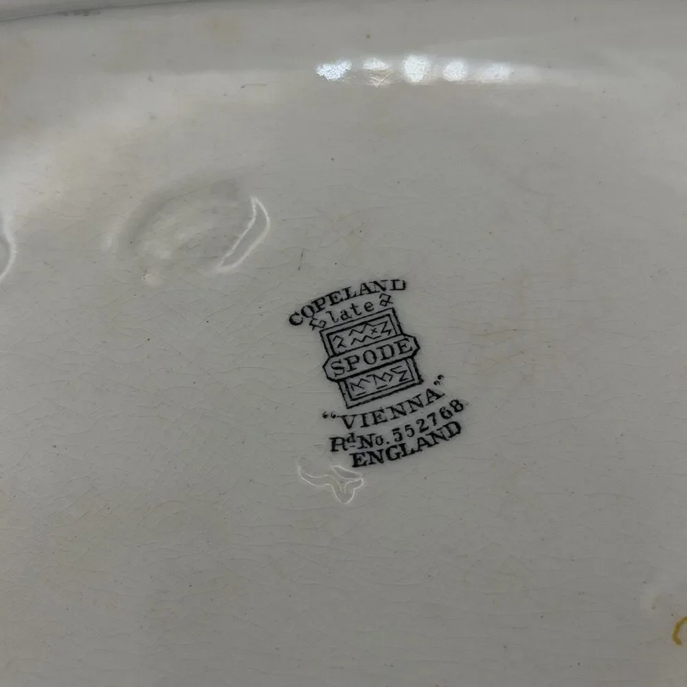 Spode Copeland Vienna Floral Oval Platter England Ceramic Glossy MPN 552768 - Picture 4 of 7